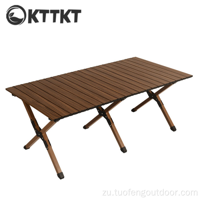 I-Outdoor ehamba ekamu le-picnic solding egg roll table